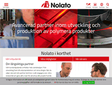 Tablet Screenshot of nolato.se